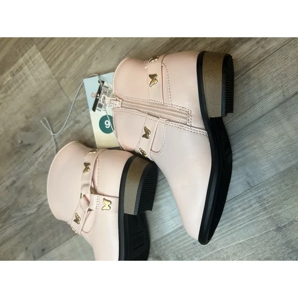 Toddler Girls Harness Western Boots Pink NWT, Cat & Jack Size 9